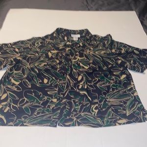 Pendleton short sleeve button down blouse size 20W